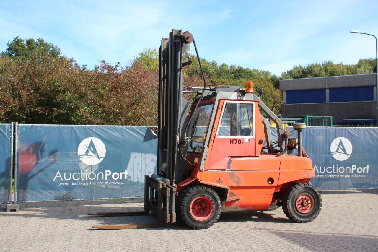 Forklift Linde H70D Diesel 7000kg 5.25m 1992
