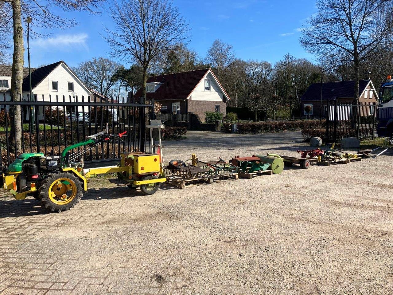 Garden tiller Ferrari MC72s with various attachments
