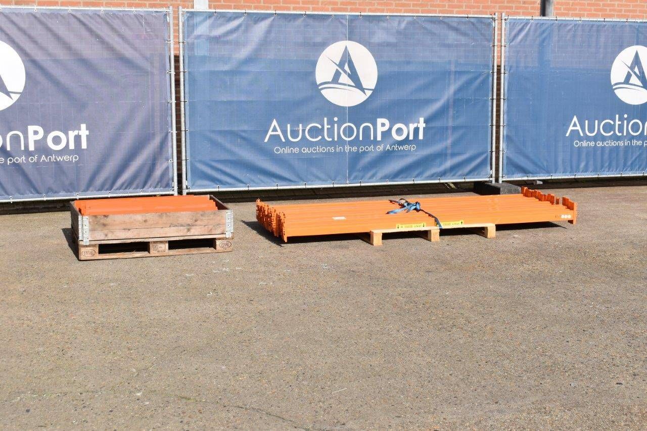 Intermediate pieces of pallet rack beam and collision protection 