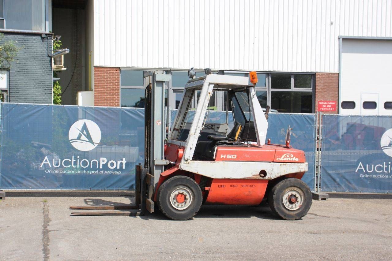 Heftruck Linde H50 Diesel 5000kg 3.5m 1981
