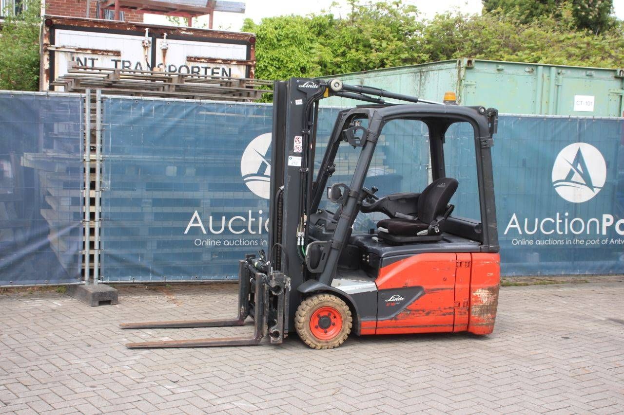 Linde E16-02 Electric Forklift 1600kg 7m 2018