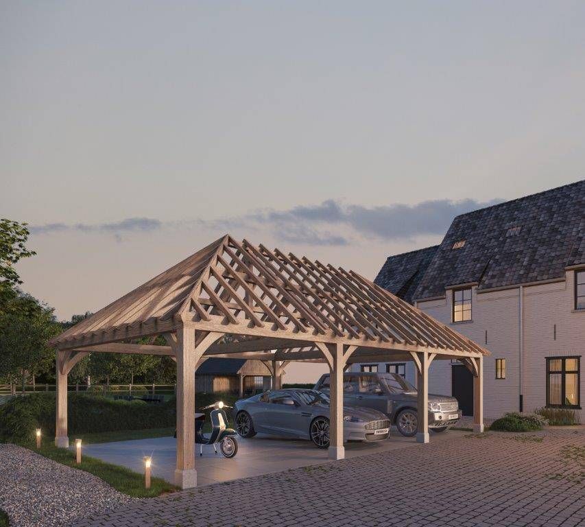 Houten bijgebouw Elodie - Amerikaanse eik