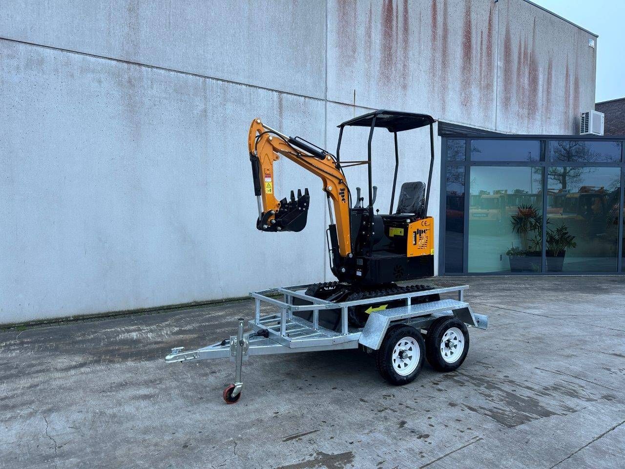 Mini Excavator JPC HT12 Diesel 2024 New on Trailer