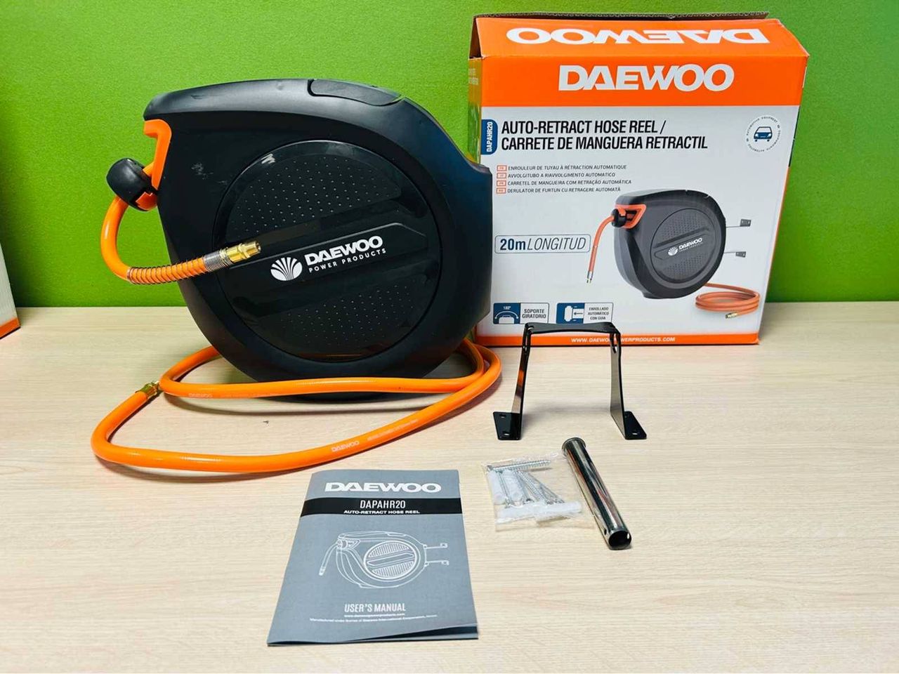 Automatic retractable air hose reel Daewoo DAPAHR20 20m 2025 New