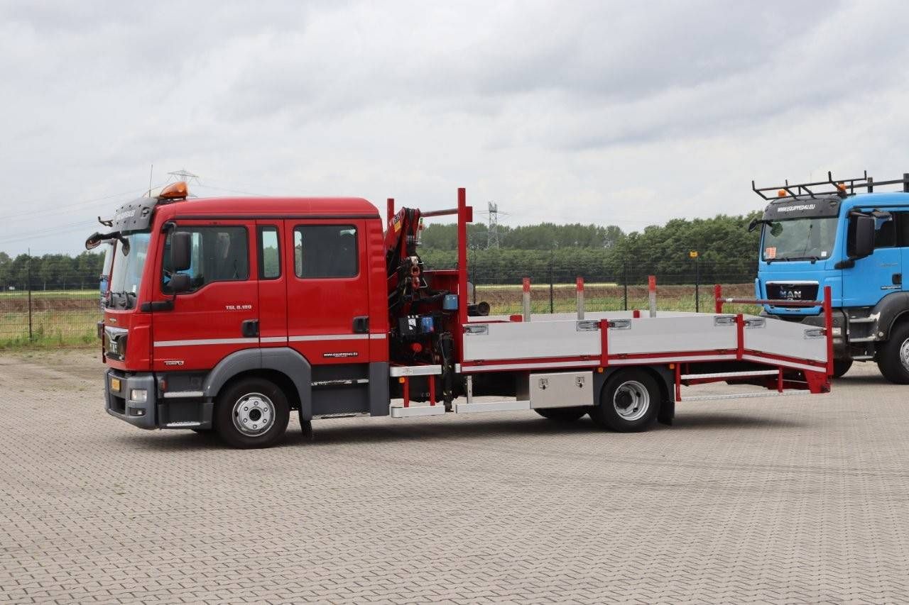 MAN TGL 8.180 Double Cabine (DOKA) HMF535 K3 crane with only 283hrs and 211.164km EURO-6 ramps
