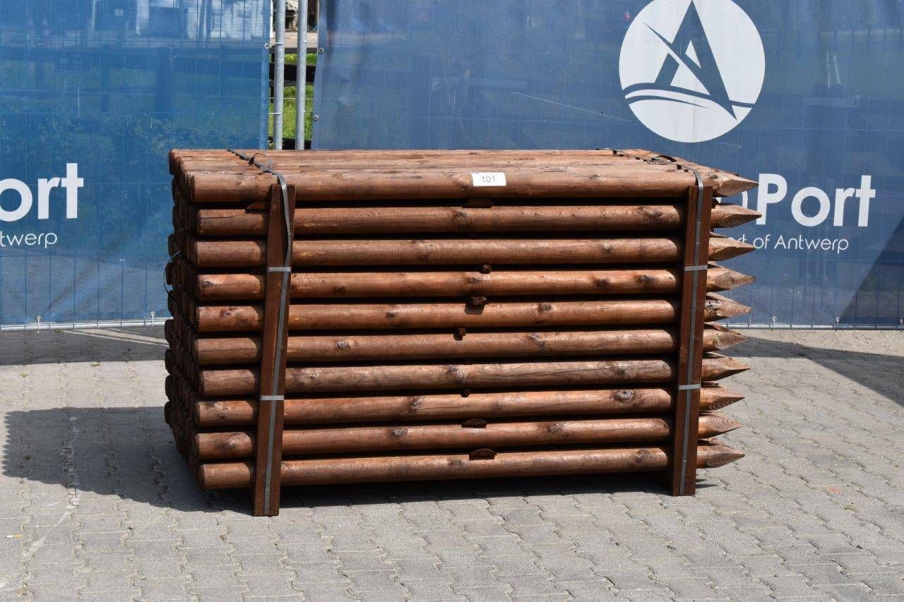 Pasture posts round 8 x 180 cm in preserved Brunox®