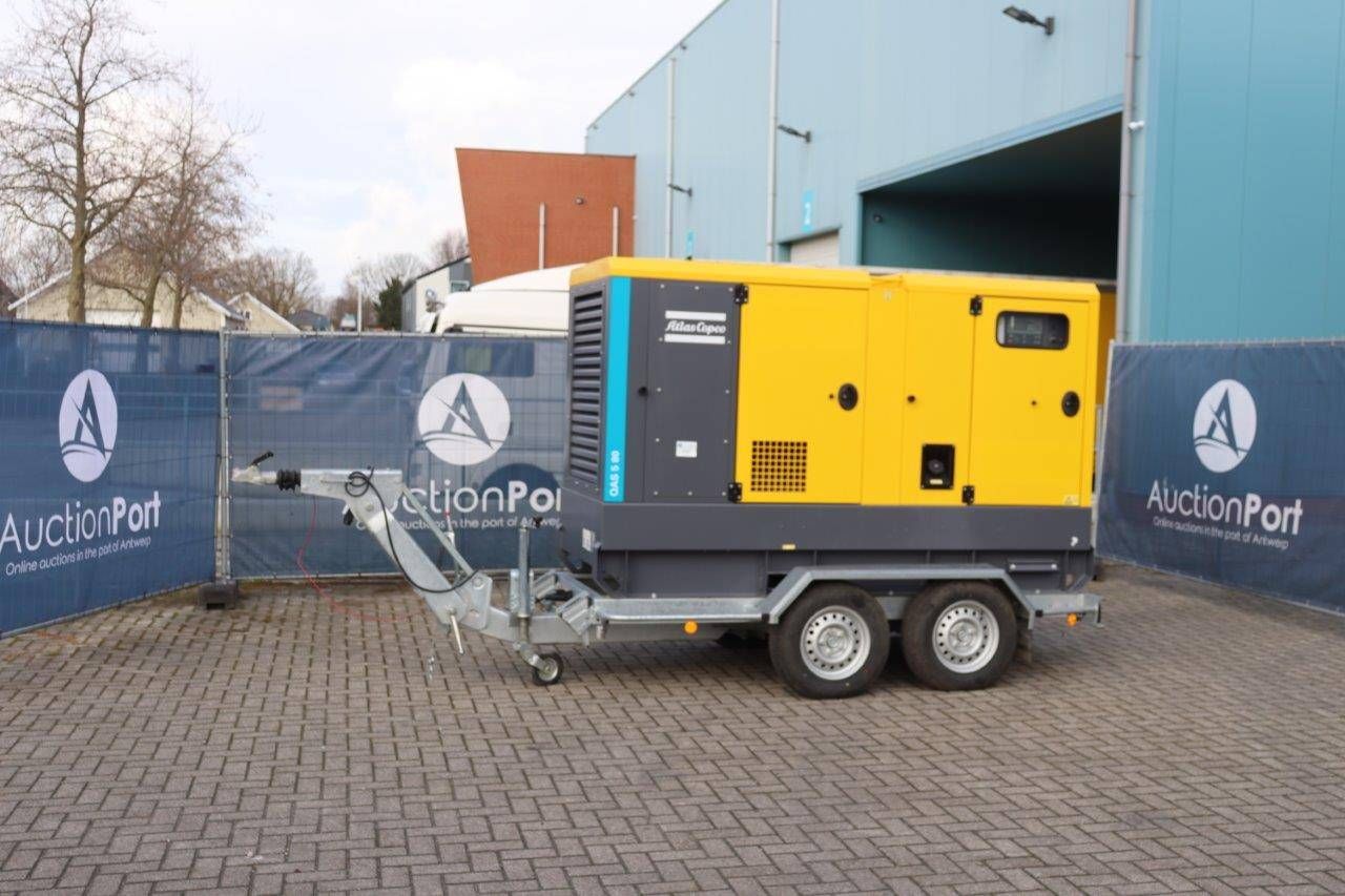 Trailed Generator Atlas Copco QAS 5 80 Diesel 79kVA
