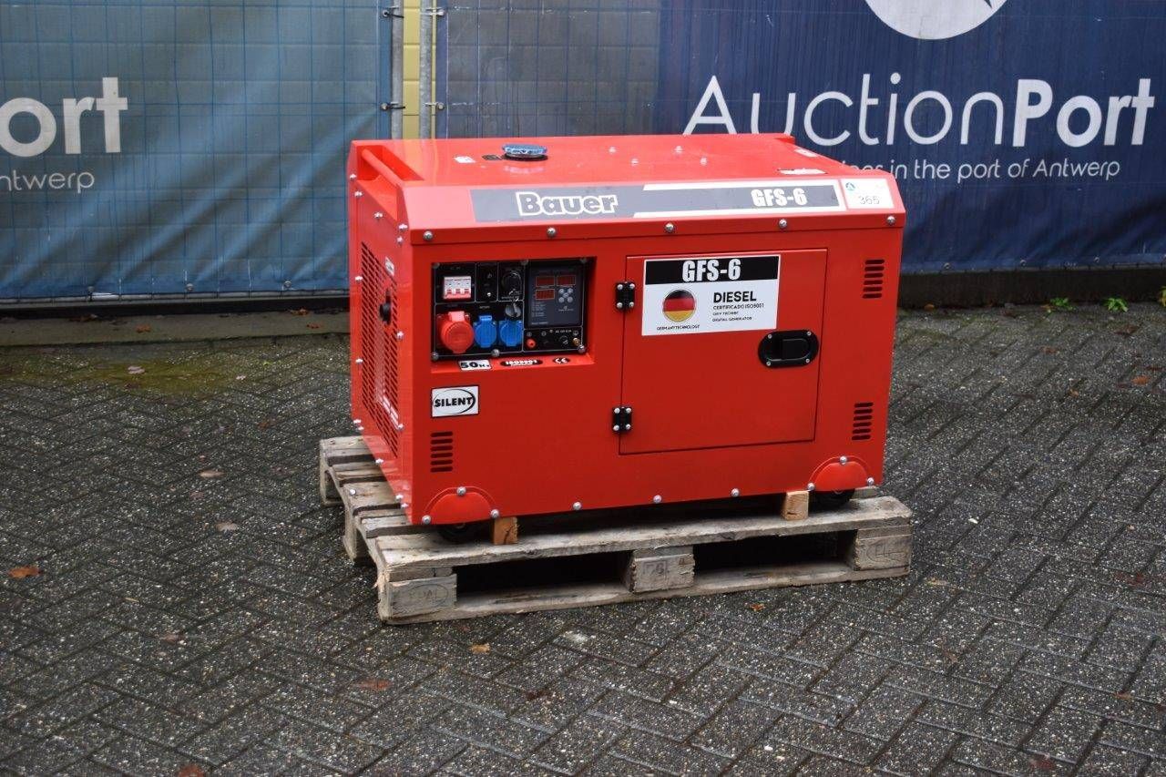 Generator Bauer GFS-6 Diesel 6.6kVA New