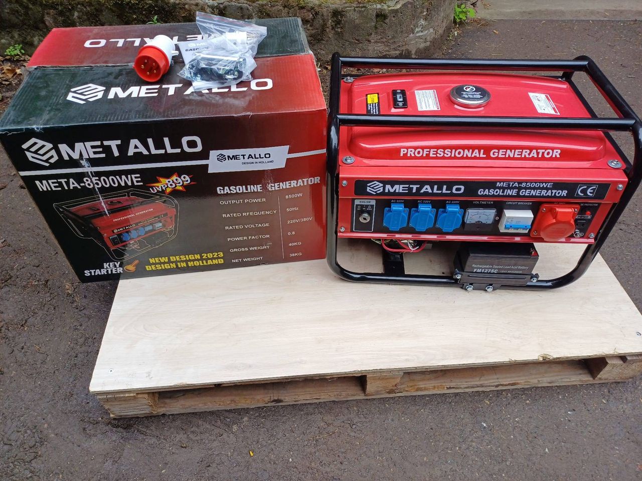 Lot Generators Metallo META-8500WE Gasoline (12x)