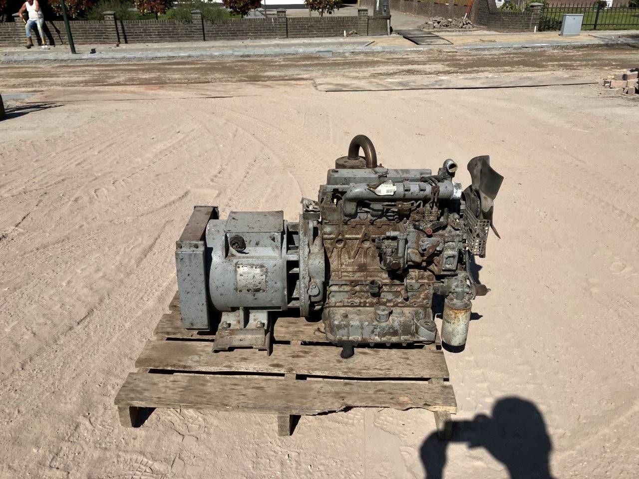 Engine (front of machine) Kubota V2203