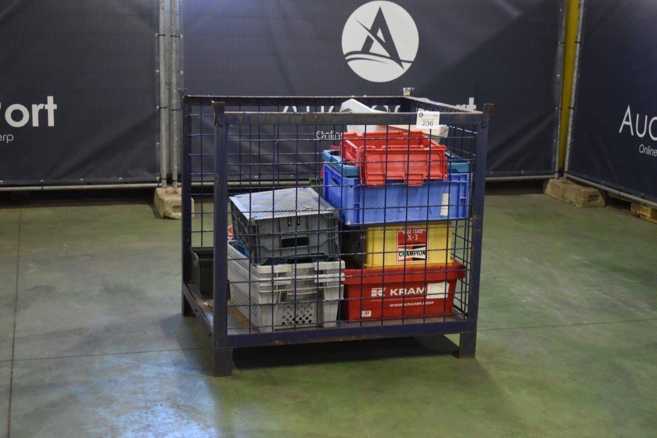 Stacking boxes with storage bins