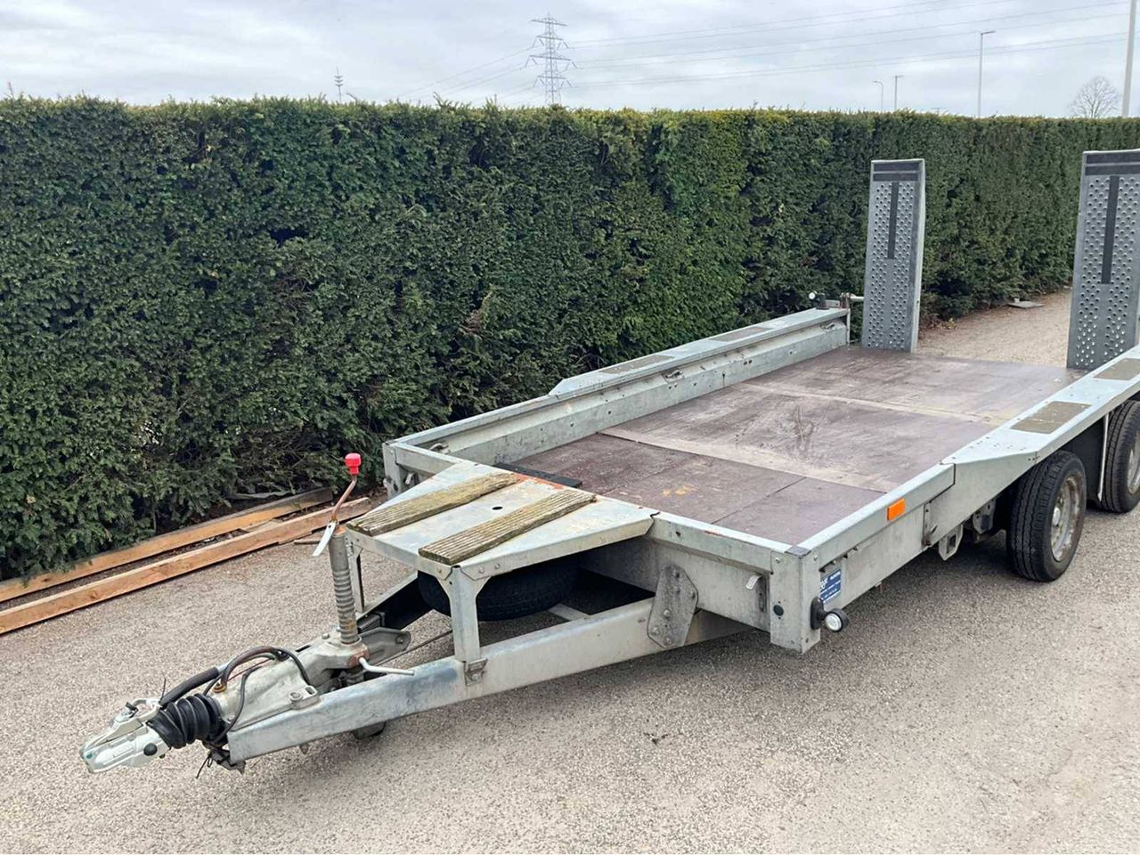 Ifor Williams car transporter trailer
