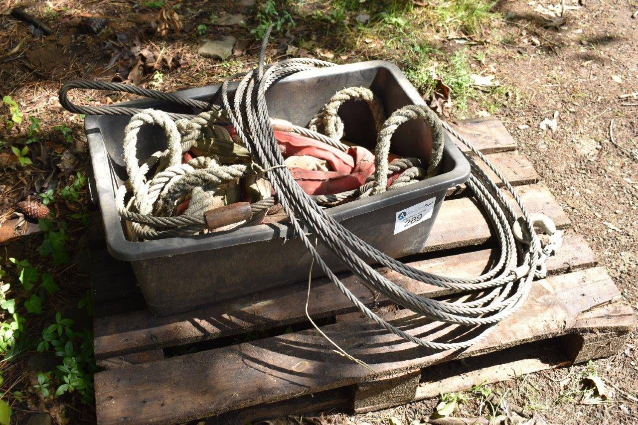 Lot of Steel Cables and Hoists (Margin)