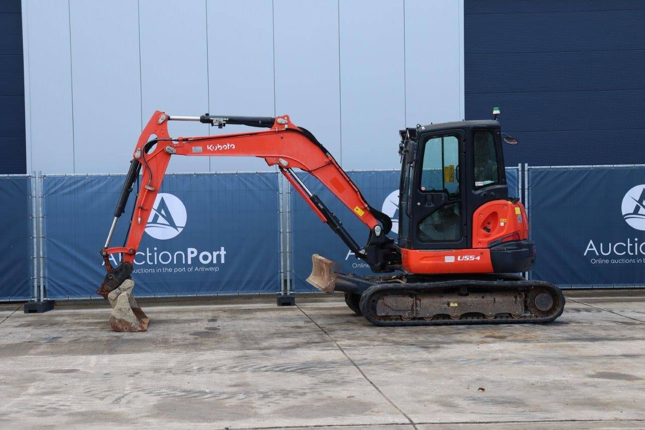 Crawler excavator Kubota U55-4 Diesel 46hp 2017