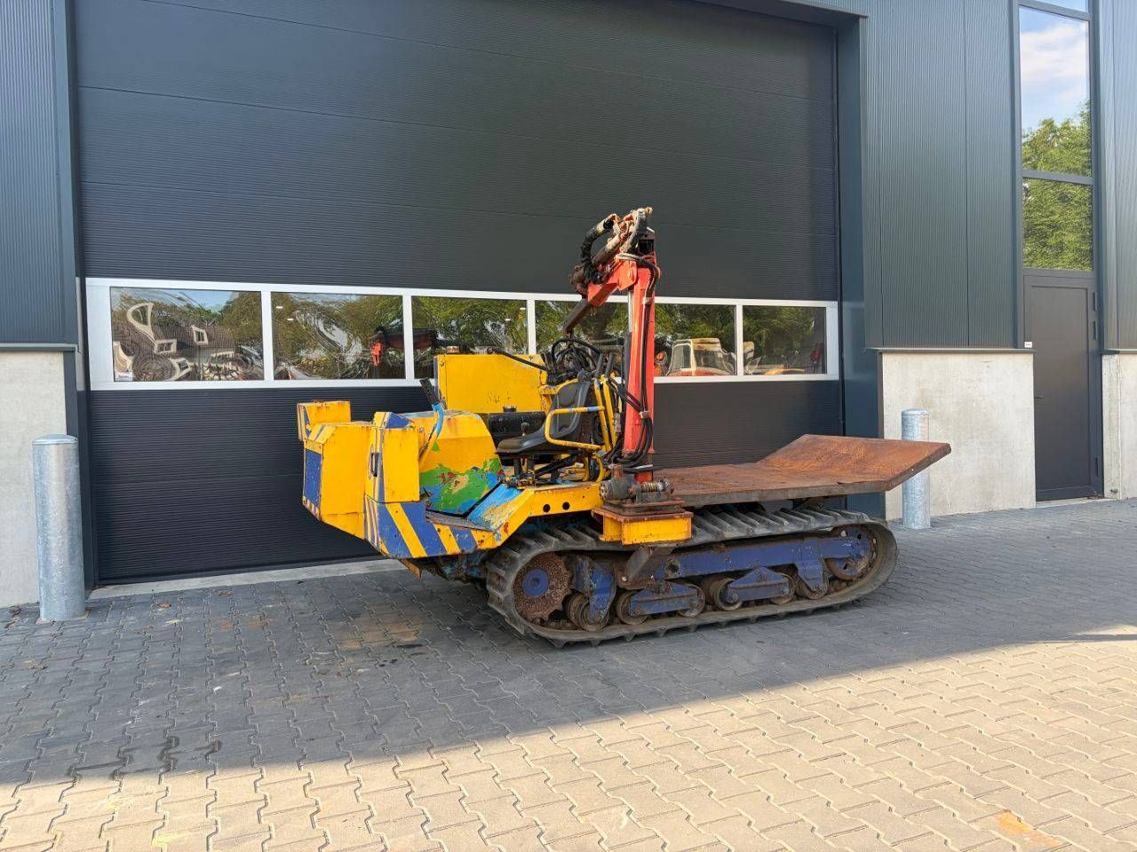 Tracked dumper Yanmar Diesel with palfinger crane