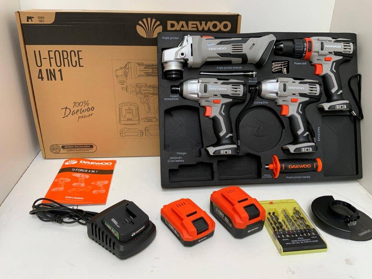 Tool set Daewoo U-force 4in1 Electric 21V New