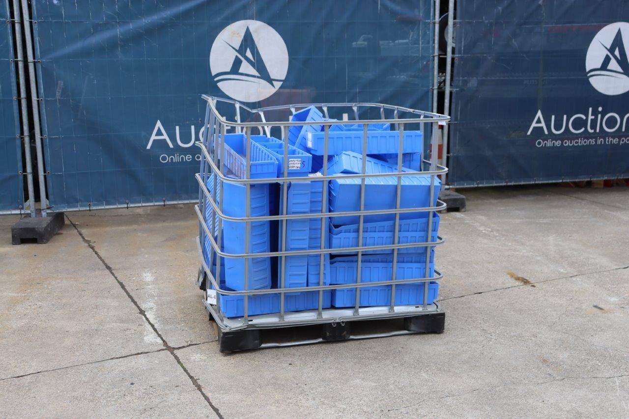 Lot of plastic boxes