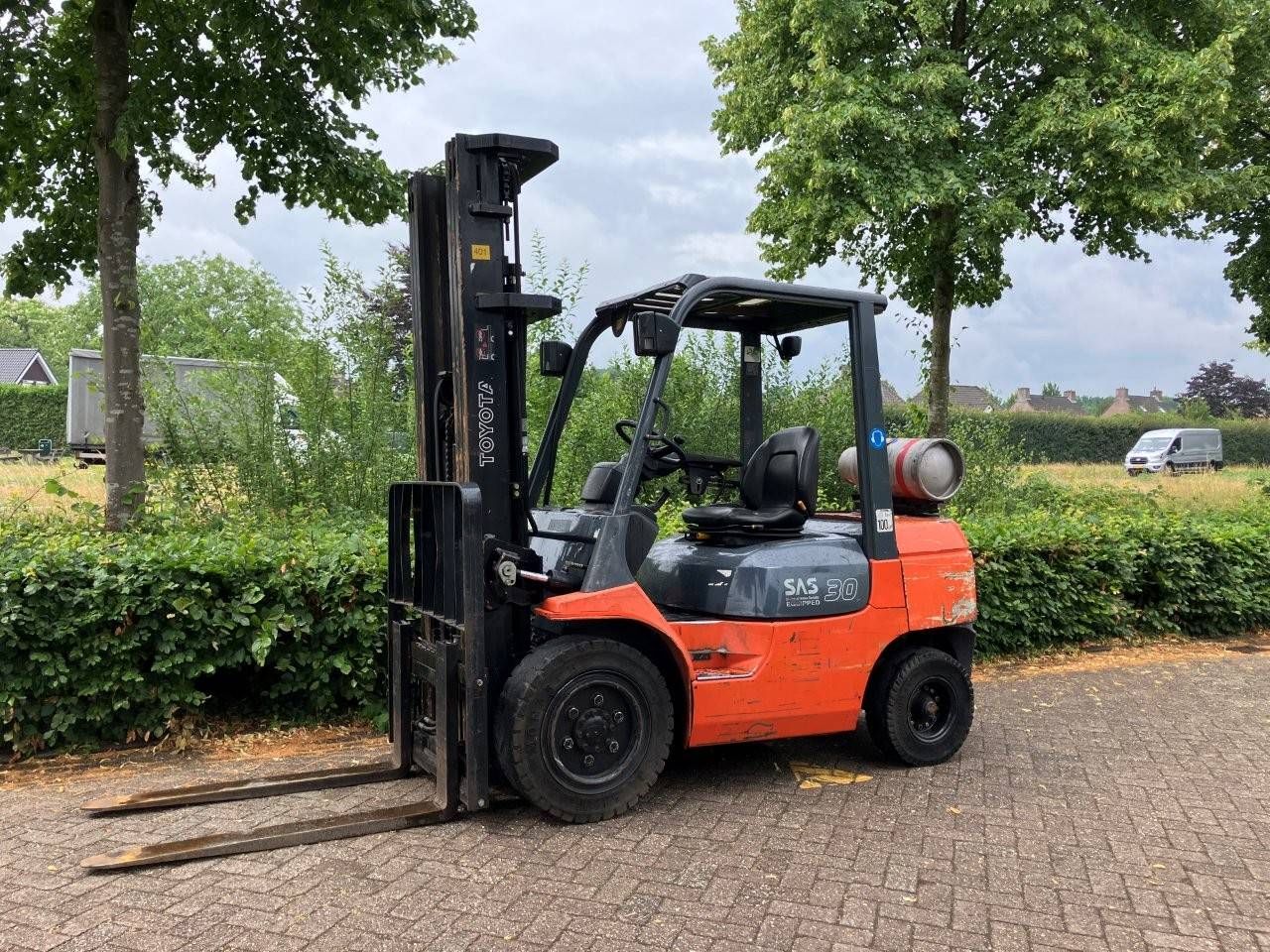 Forklift Toyota 02-7FGF30 LPG 3000kg 5.5m 2005