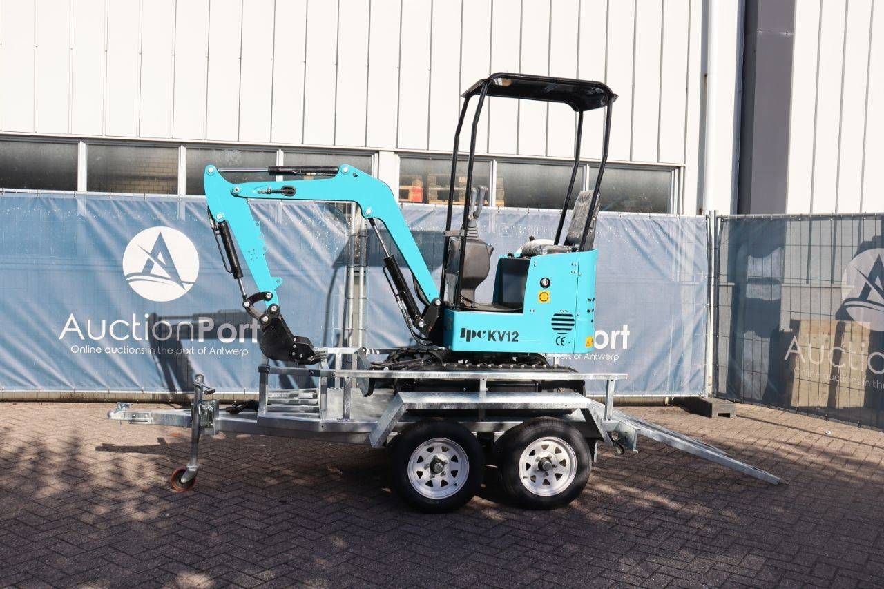 Mini excavator JPC KV12 Diesel 12 hp 2025 New with trailer