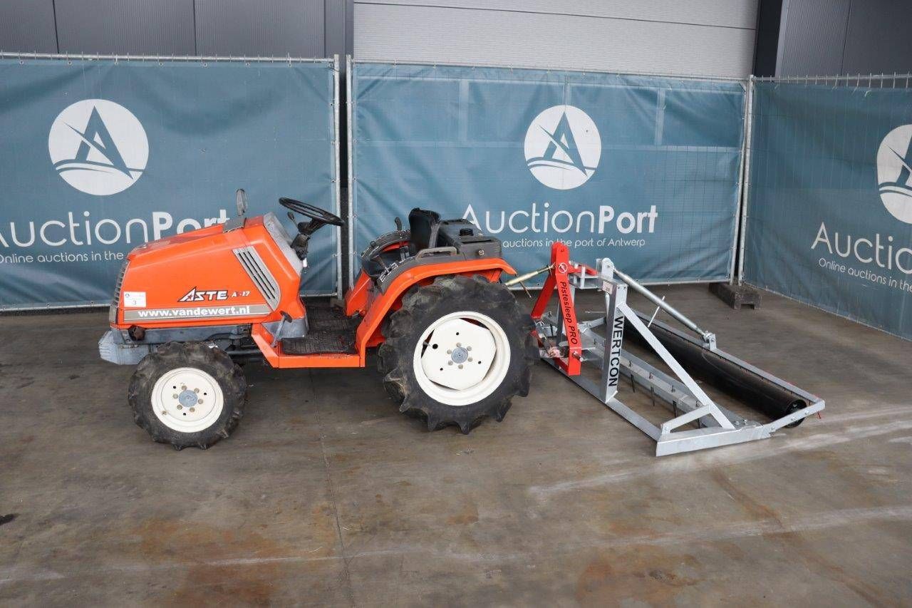 Mini tractor Kubota Aste A-17D Diesel 35hp with track dragger/riding arena leveler