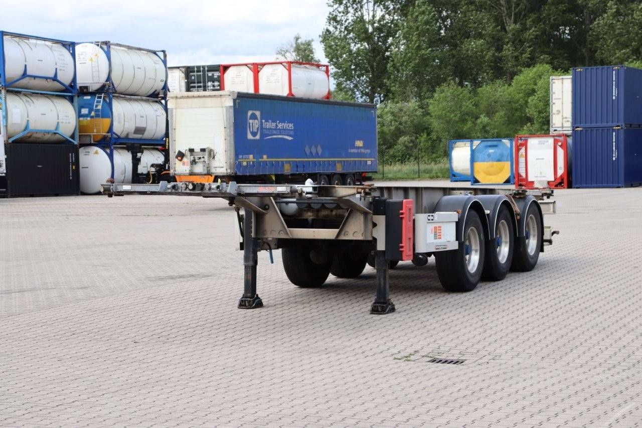 VAN HOOL 20FT ADR (EX/II EX/III FL AT) BPW + drum brakes 2 lift axles galvanized ALCOA