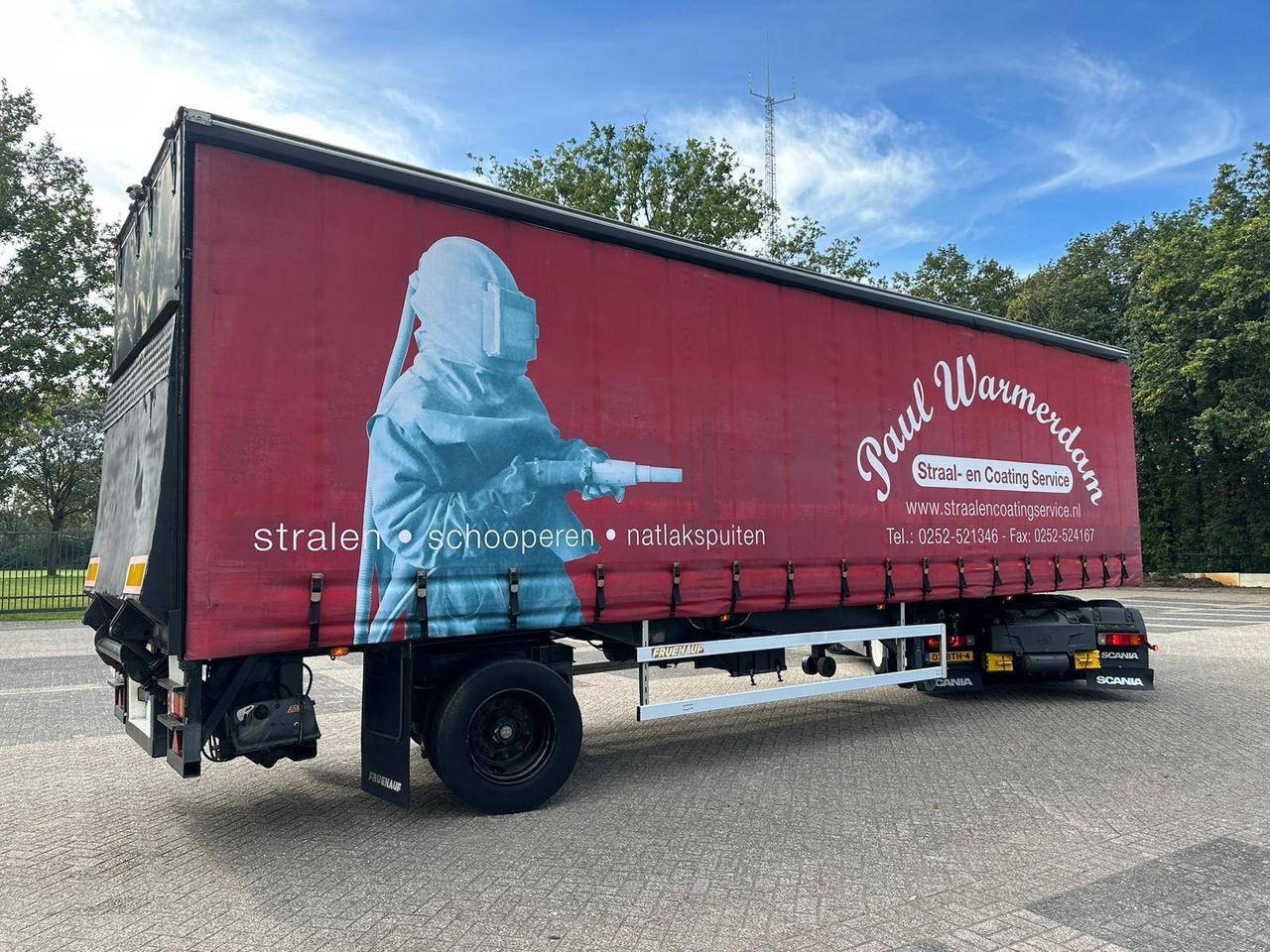 Sliding curtain semi-trailer NETAM-FRUEHAUF City Trailer 1998