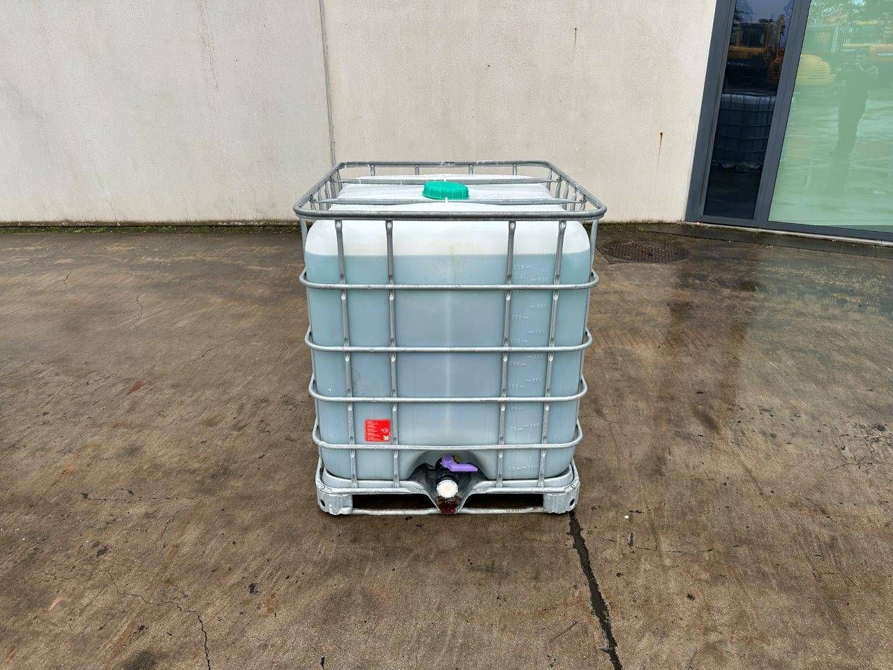 IBC tank with soap