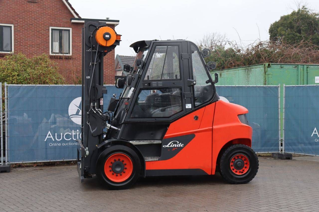 Linde E60-01 Electric Forklift 6000kg 7.5m 2017