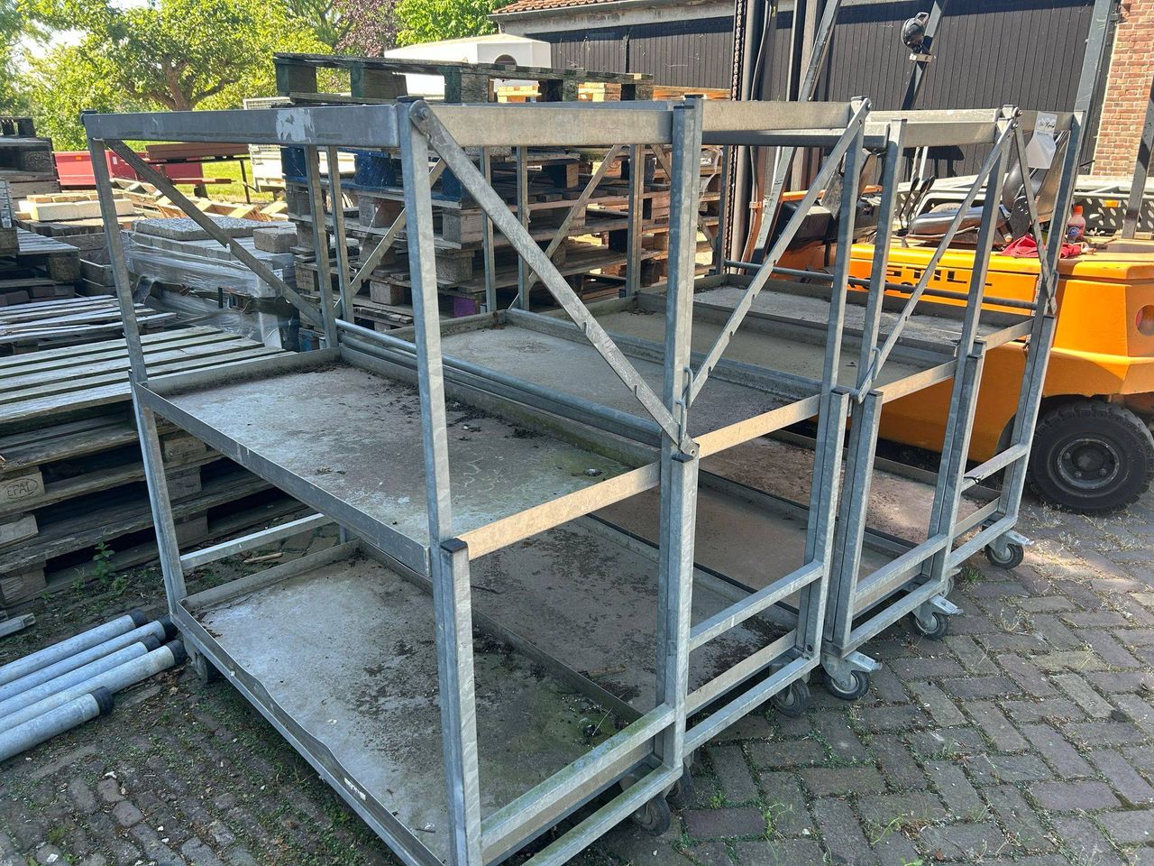 Lot of Display Trolleys with Drain 4 pieces (Margin)