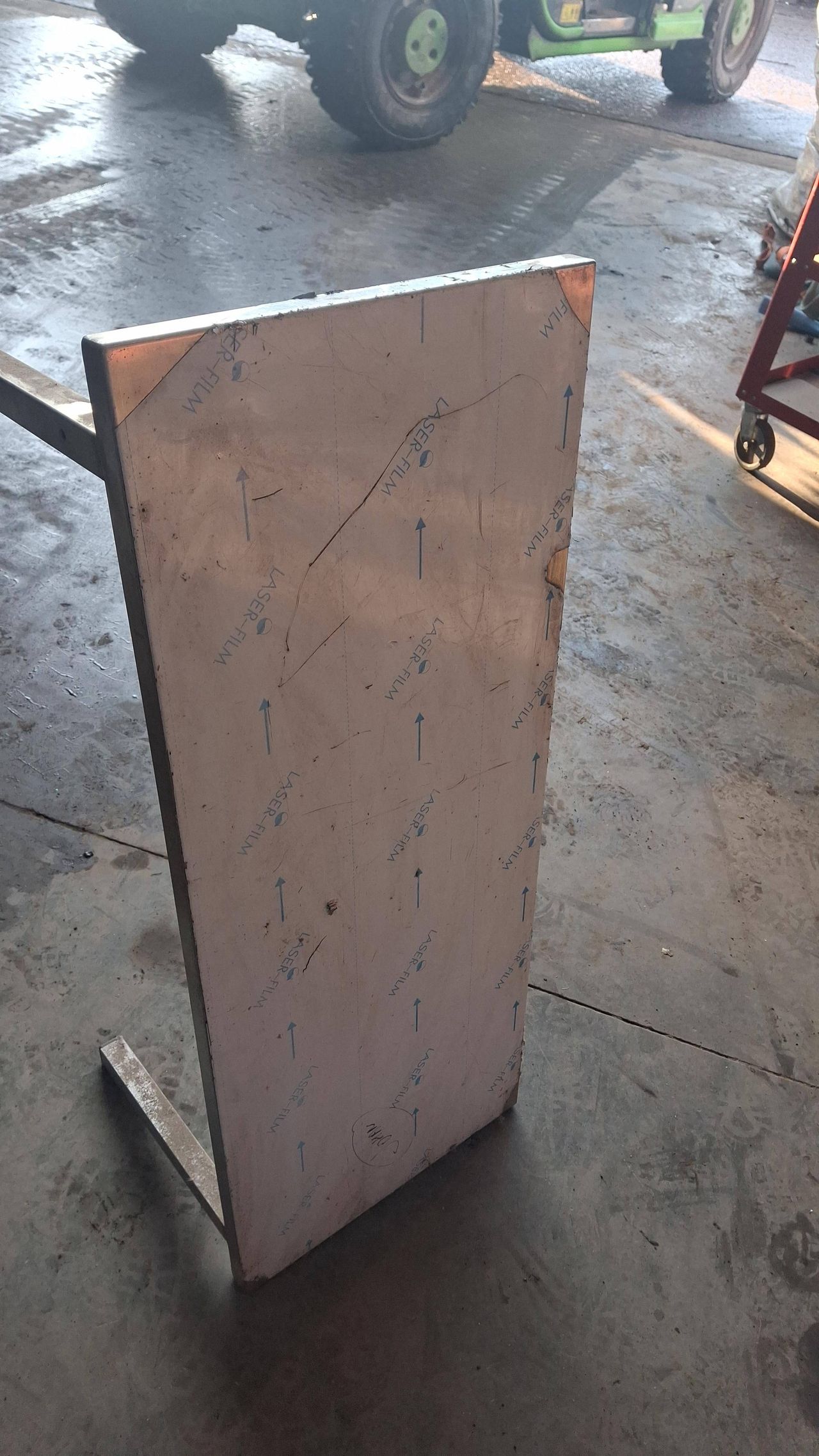 Stainless steel shelf 100x40cm
