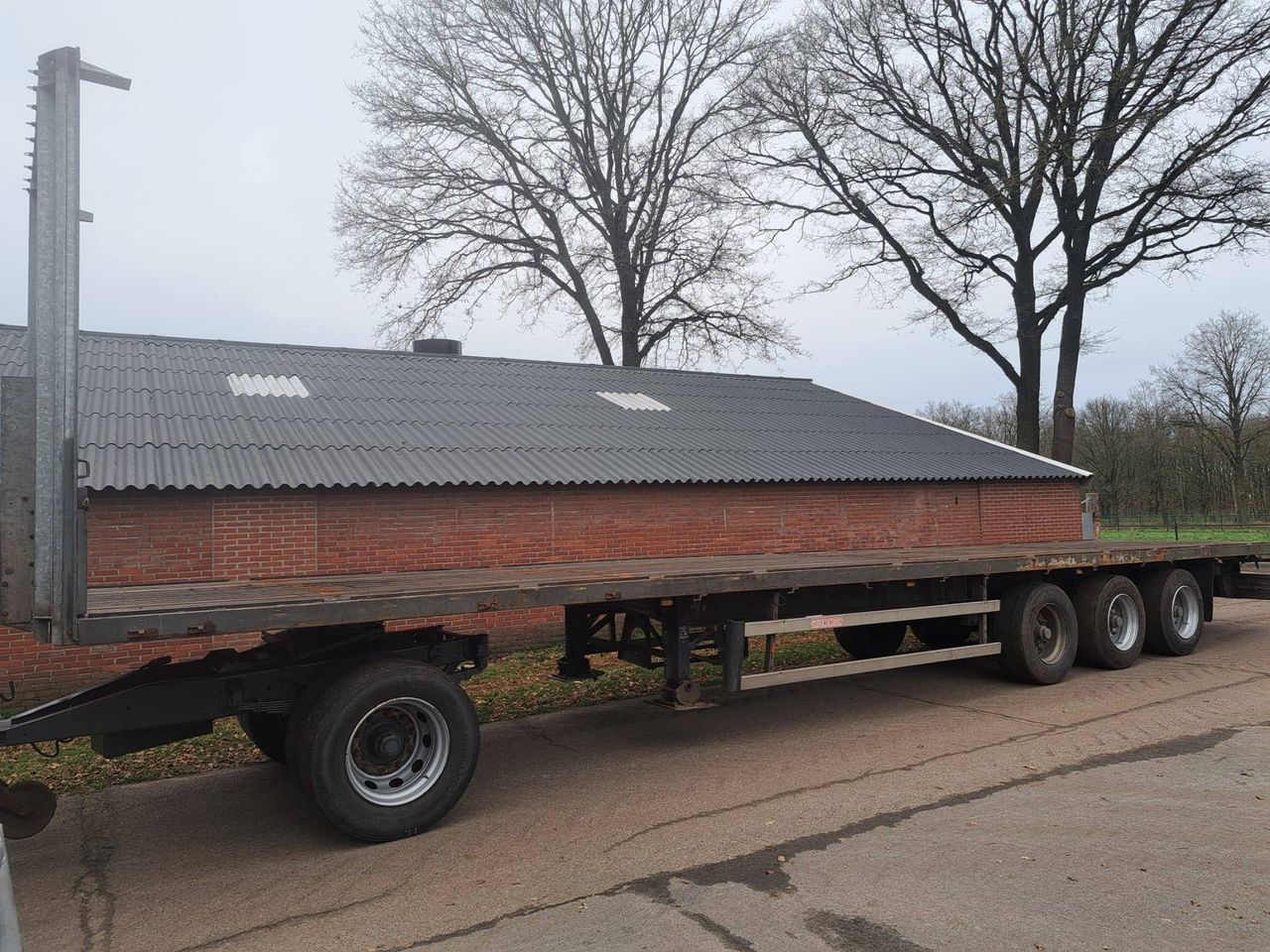 Flatbed Trailer Groenewegen DRO-14-27 2003