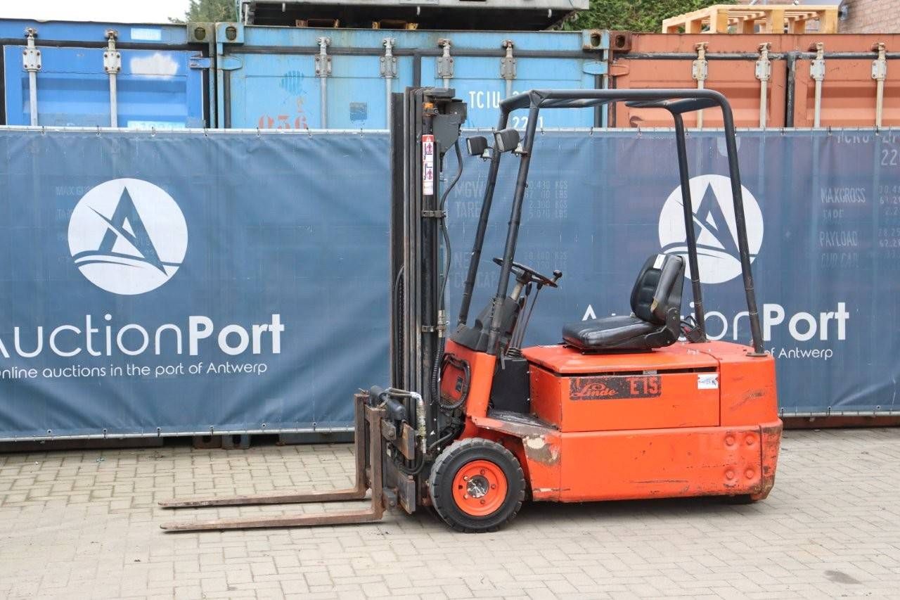 Forklift Linde E15S Electric 1500kg 4.85m 1986