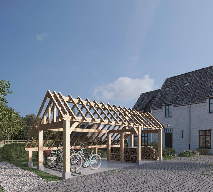 Houten bijgebouw Charon - Europese eik