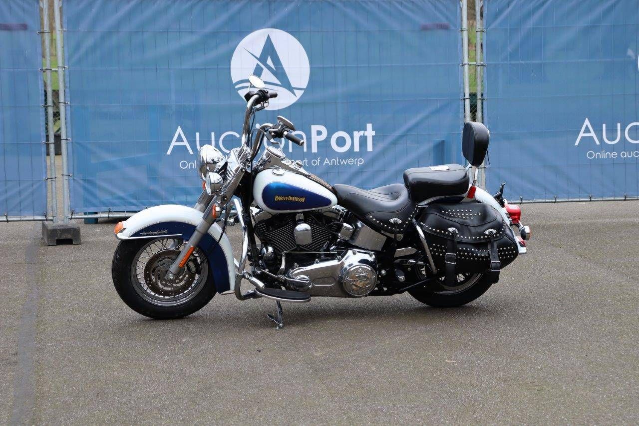 Motorcycle Harley Davidson Heritage Softail Petrol