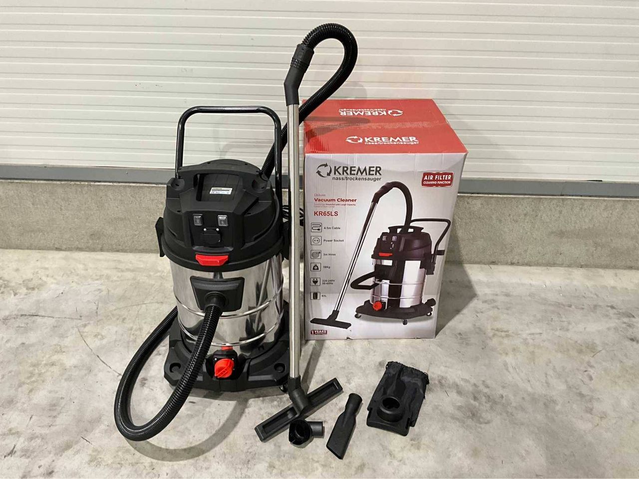 Industrial vacuum cleaner Kremer KR65LS Electric 240V New