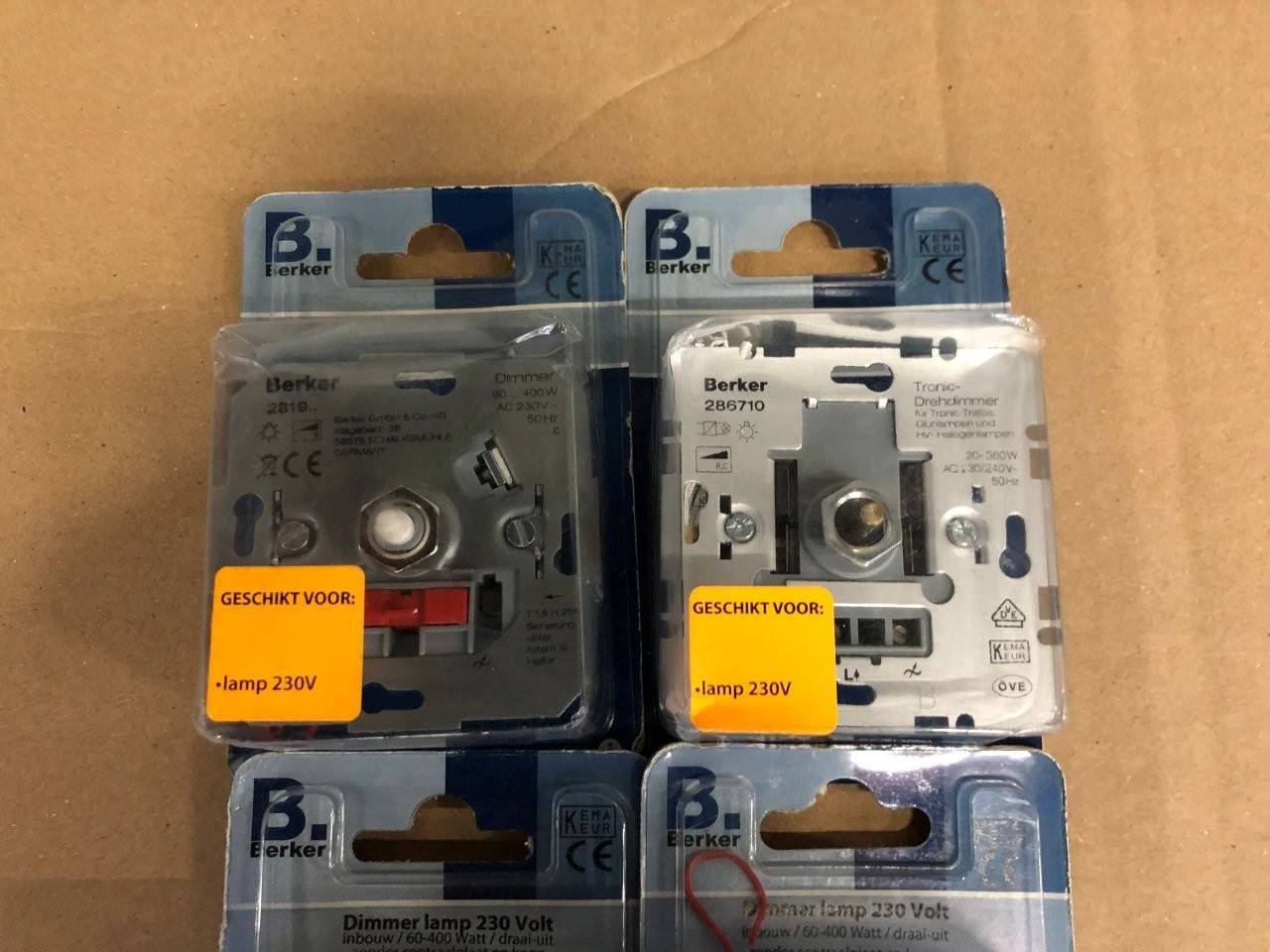 Built-in dimmer Berker New