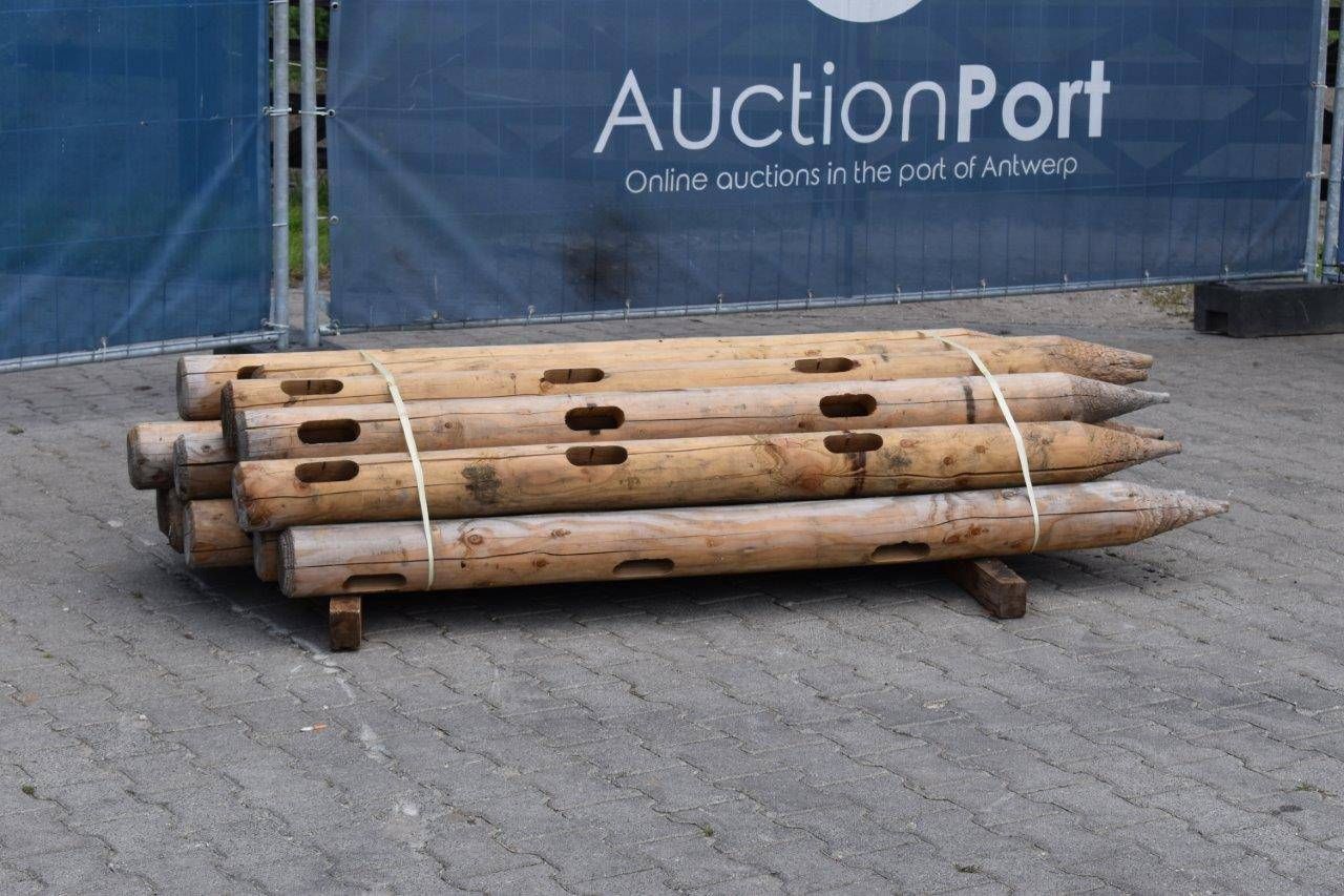 Post cut-through fence