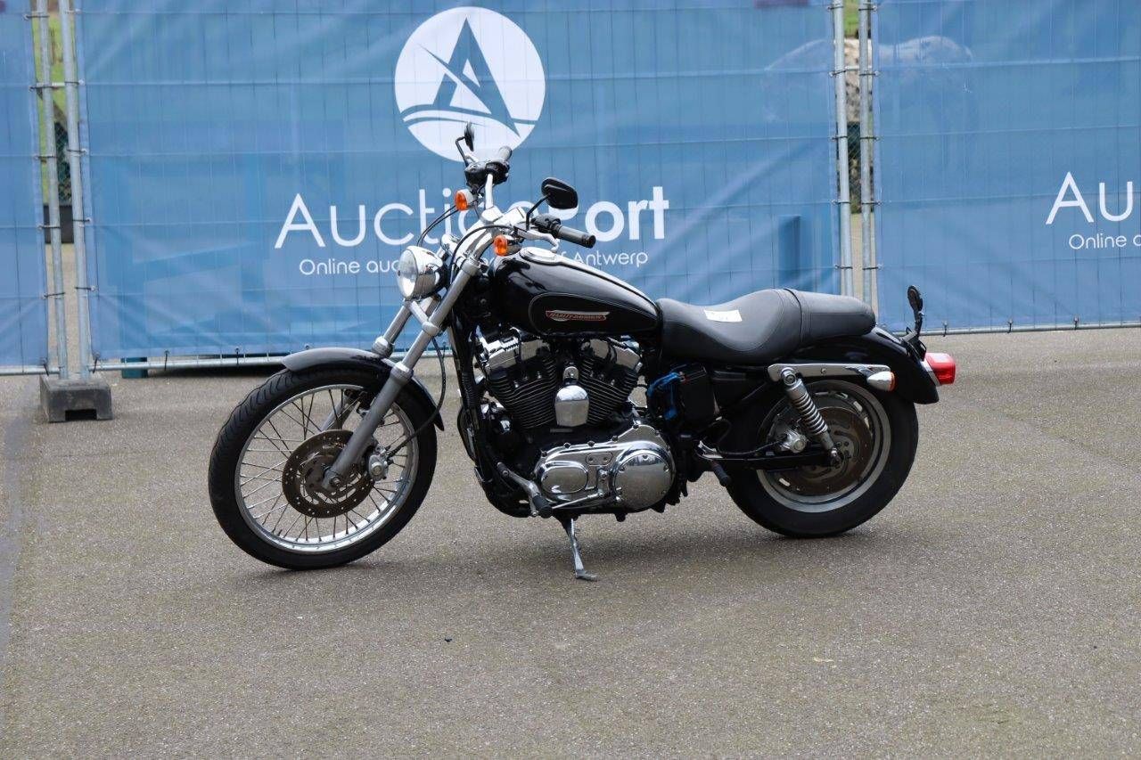Motorcycle Harley Davidson Sportster XL 1200 custom Petrol