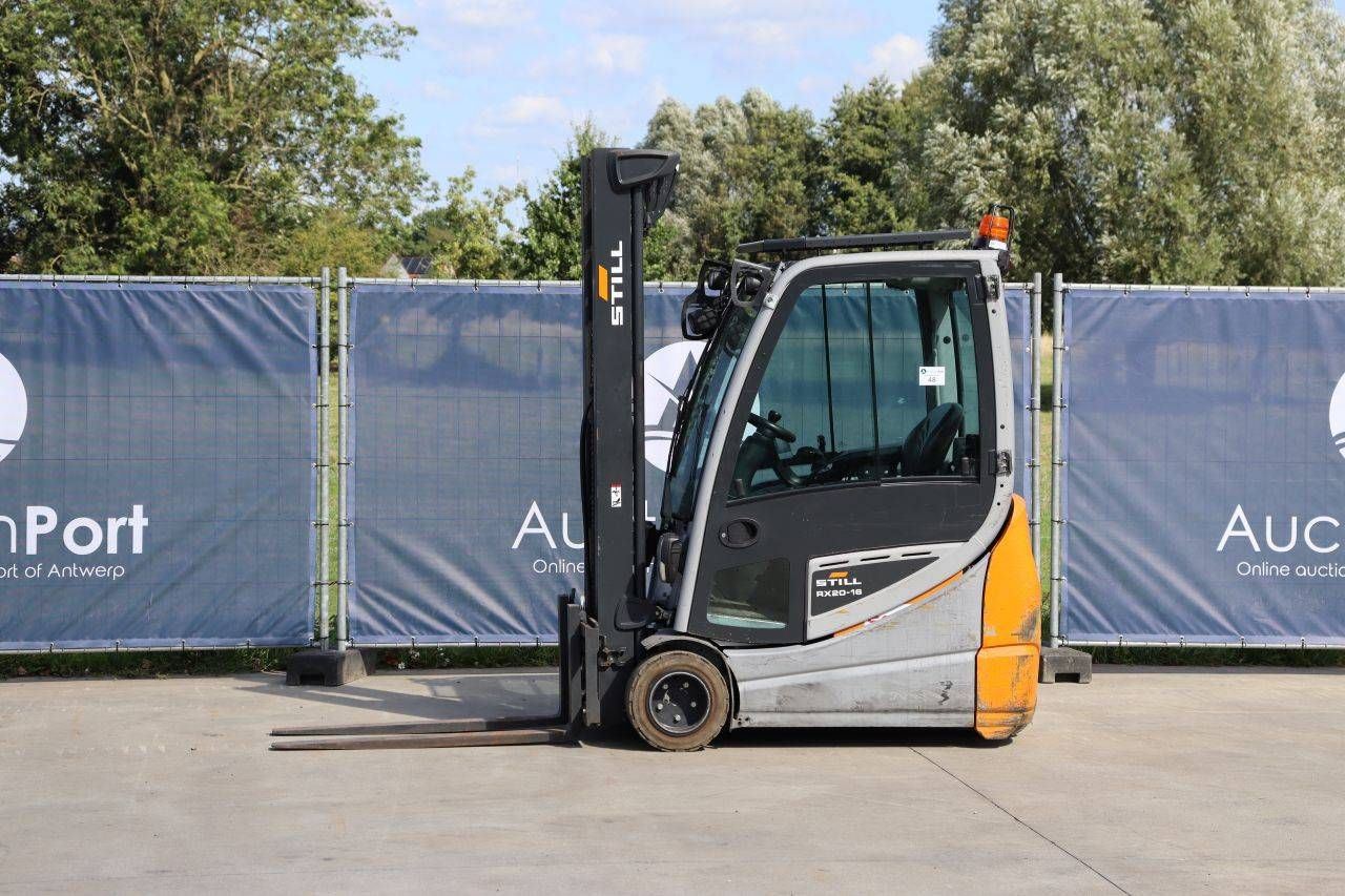 Carrello elevatore Still RX20-16 elettrico, portata 1600 kg, altezza 5,62 m, anno 2021.