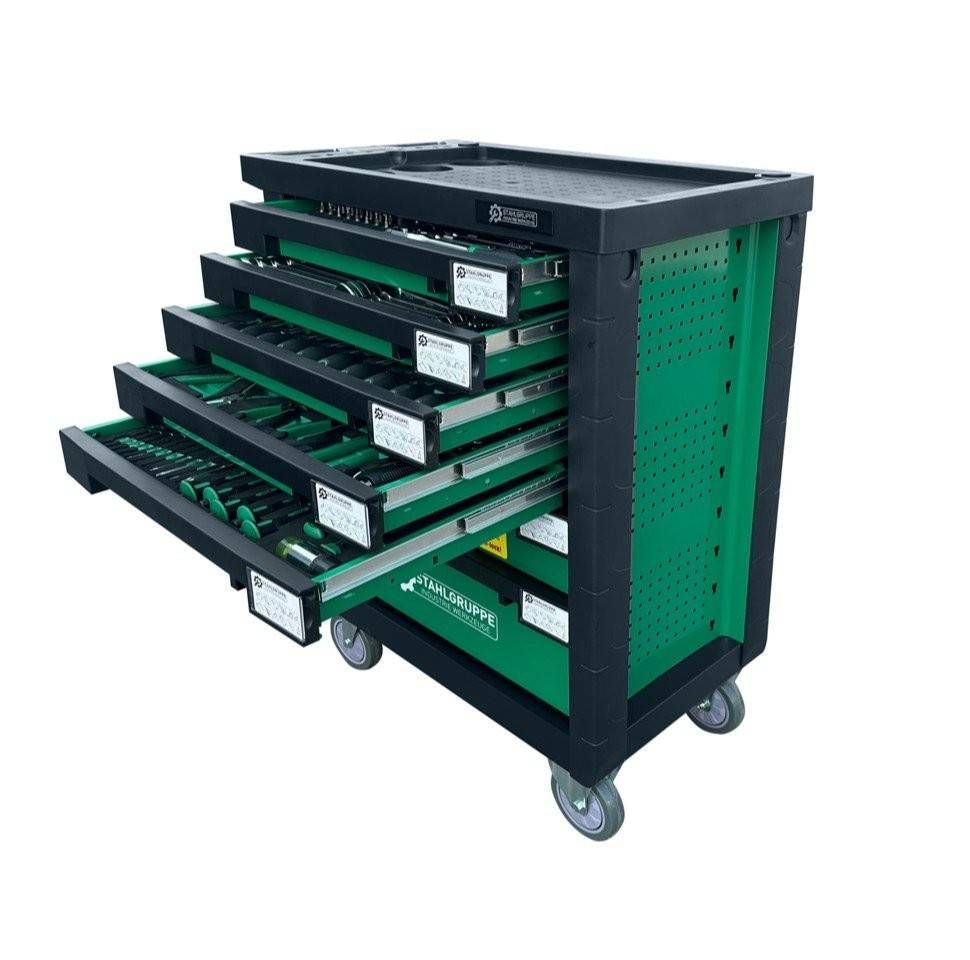 Tool trolley Stahlgruppe SG9 with 212 tools New