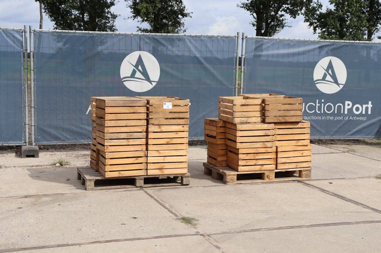 Batch of Wooden Crates on Pallets