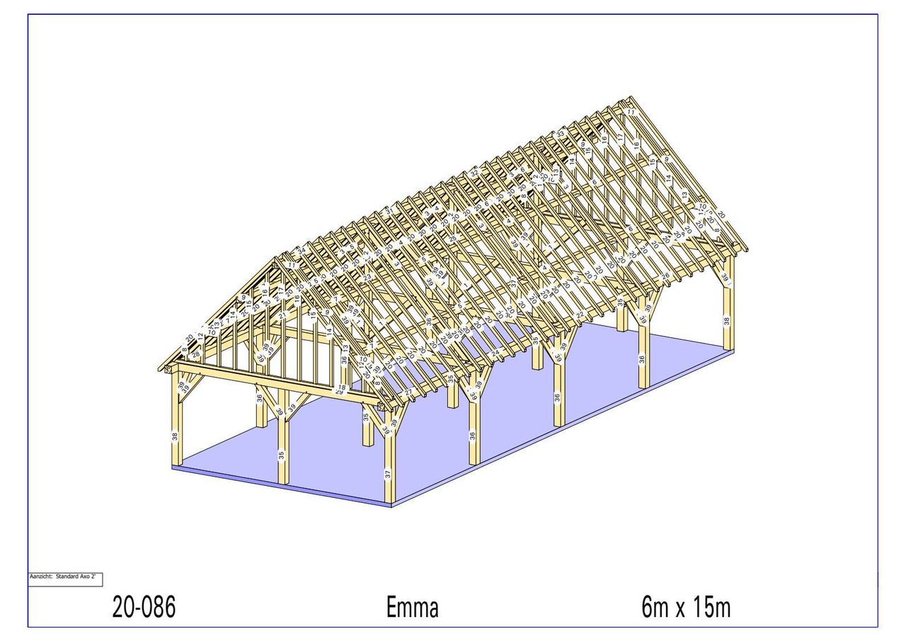 Houten bijgebouw Emma - Fijnspar