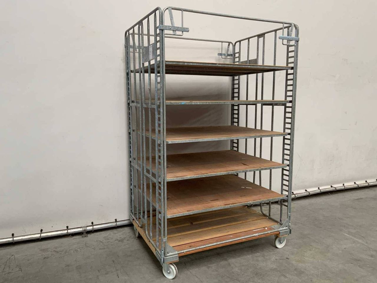 Shelving trolley 131x102x211cm 6 tiers