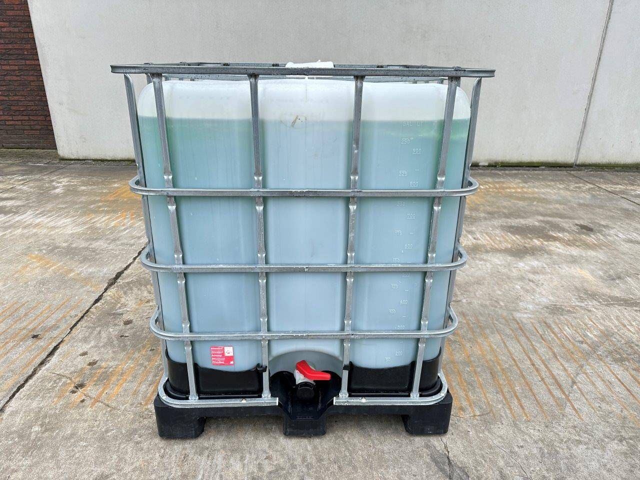 IBC tank with soap