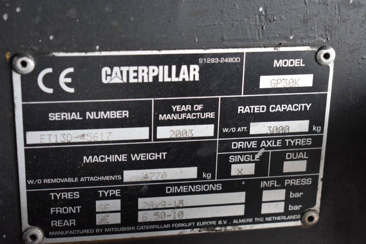 Heftruck Caterpillar GP30K LPG 3000kg