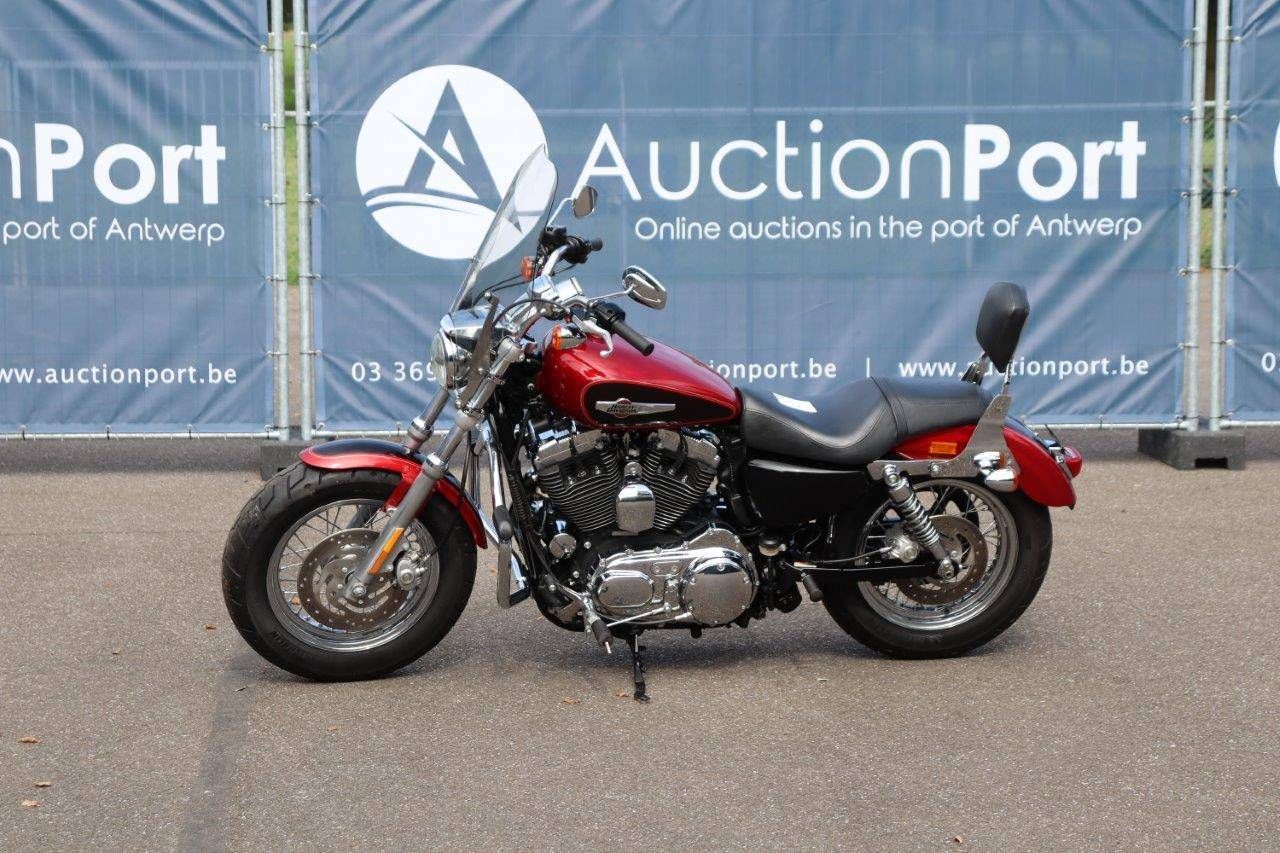 Motorcycle Harley-Davidson Sporster XL1200 Custom Petrol 2011