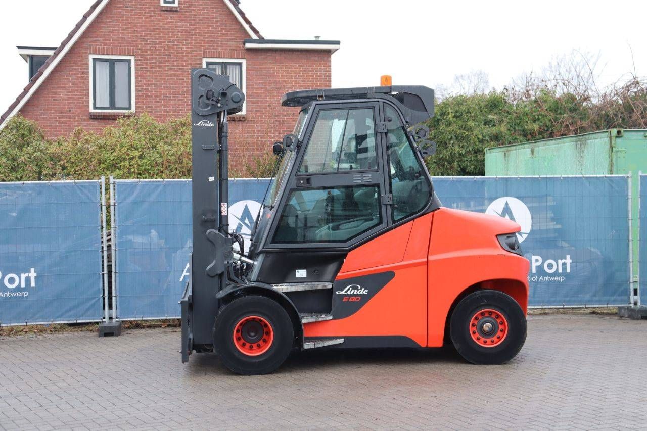 Linde E80-01/900 Electric Forklift 8000kg 7m 2018