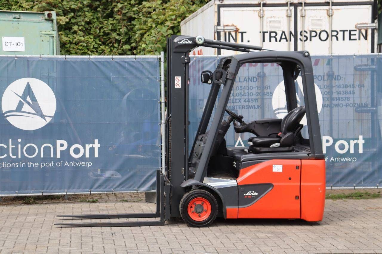 Linde E15-02 Electric Forklift 1500kg 4.6m 2020