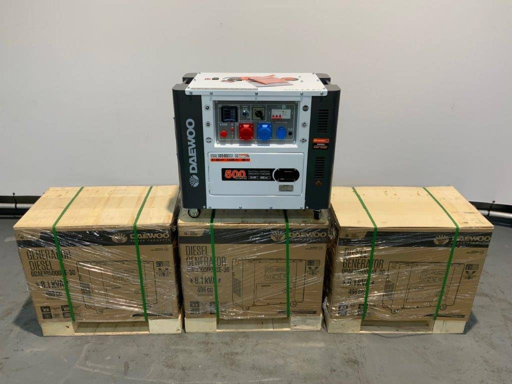 Emergency power generator Daewoo DDAE10500DSE-3G 8.1 kVa Diesel 2024 New 4 pieces