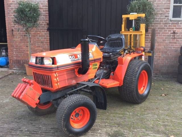 Mini tractor Kubota B1550 Diesel 17hp with Lift mast Agromec A18